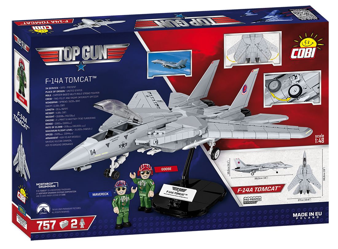 COBI-5811A -  757 PCS TOP GUN /5811A/ F14 TOMCAT