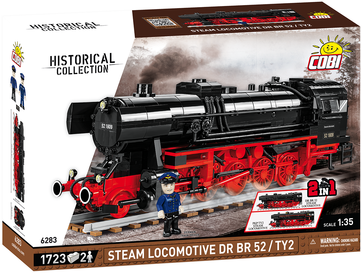COBI-6283 -  1723 PCS TRAINS /6283/ STEAM LOCOMOTIVE DR BR 52