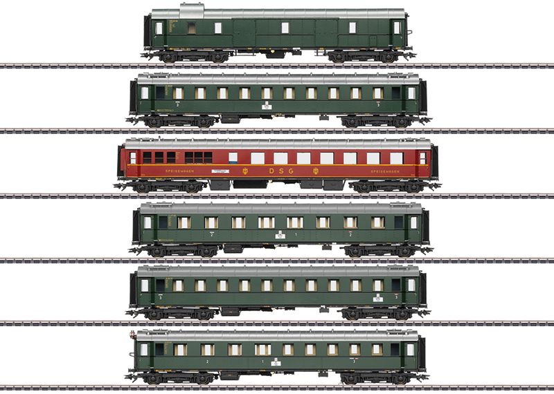 Märklin 42529 - Set sneltreinrijtuigen van standaardtype 1928 t/m 1930