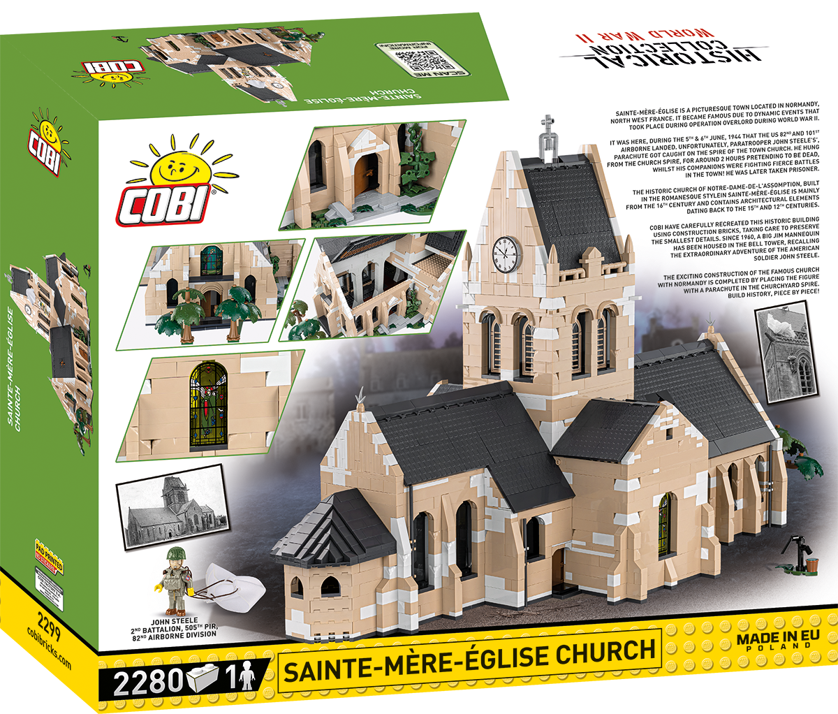 COBI-2299 -  2280 PCS HC WWII /2299/ CHURCH SAINTE-MERE-EGLIS