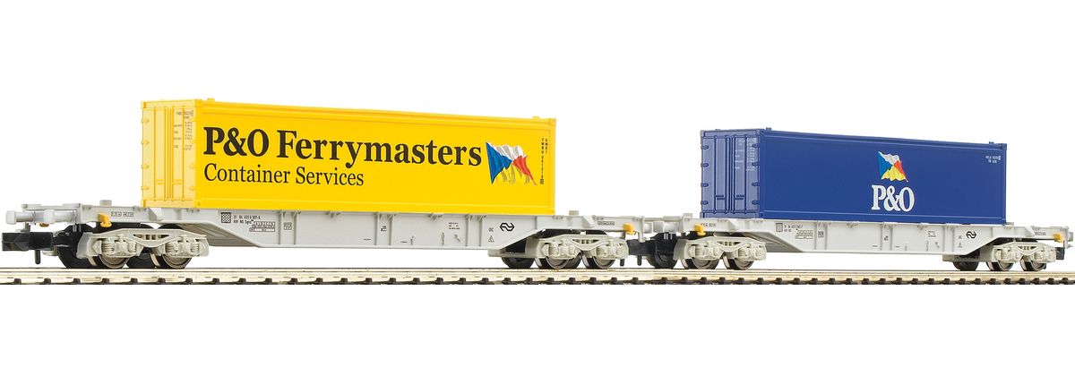 Fleischmann 825503 - 2-teiliges Container-Tragwagen-Set der NS.