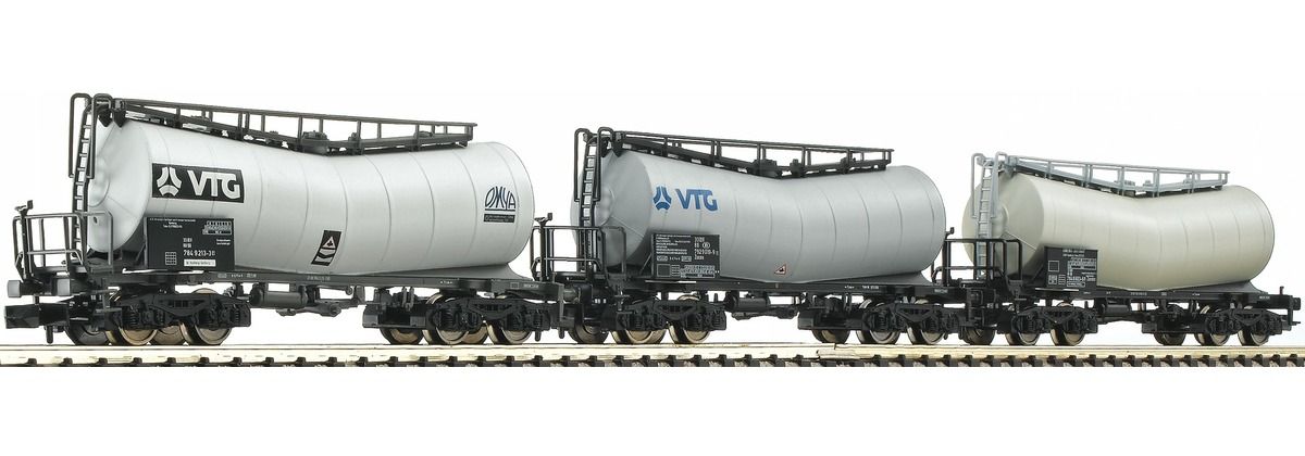 Fleischmann 846001 - 3-teiliges Knickkesselwagen-Set, Bauart Zacens.