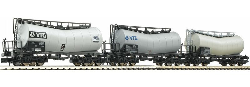 Fleischmann 846001 - 3-teiliges Knickkesselwagen-Set, Bauart Zacens.