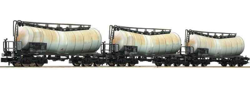 Fleischmann 846006 -3-tlg. Set: Knickkesselwagen, Bauart Zacens, eingestellt bei der DB AG