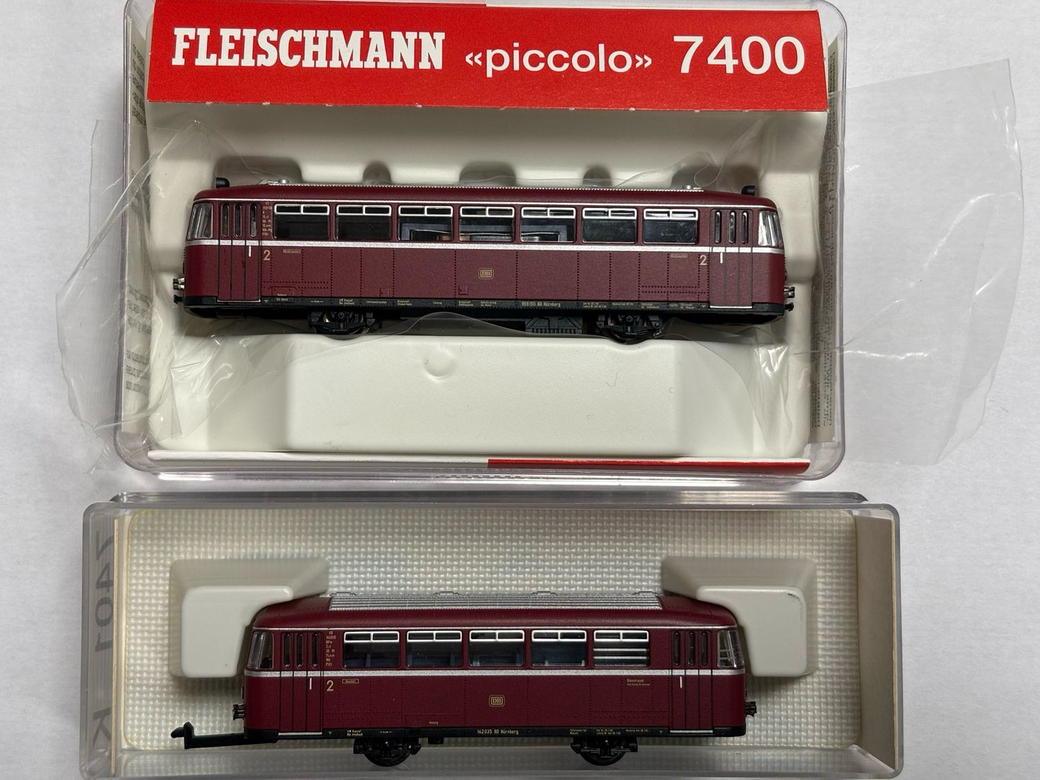 Fleischmann 7400 + 7401 - Tweedelige railbus DB