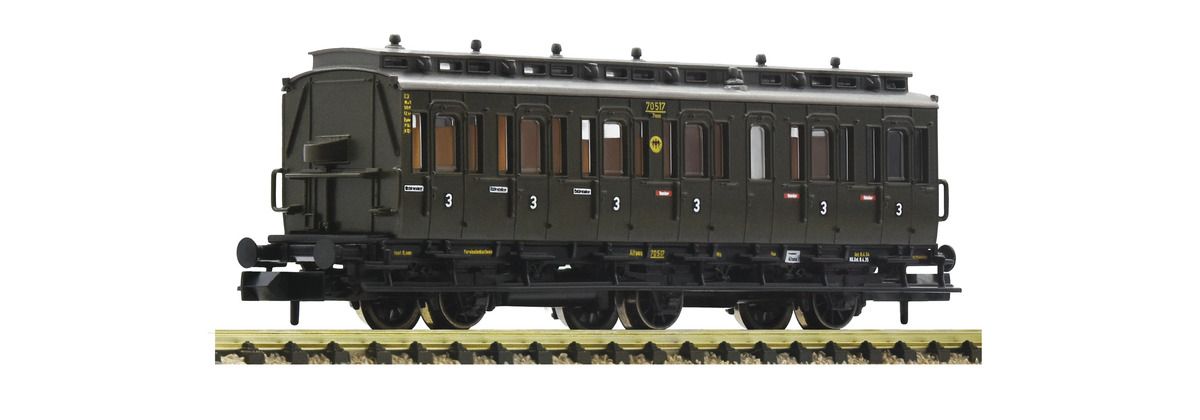 Fleischmann 807006 - 3-achsiger Abteilwagen 3. Klasse, DRG