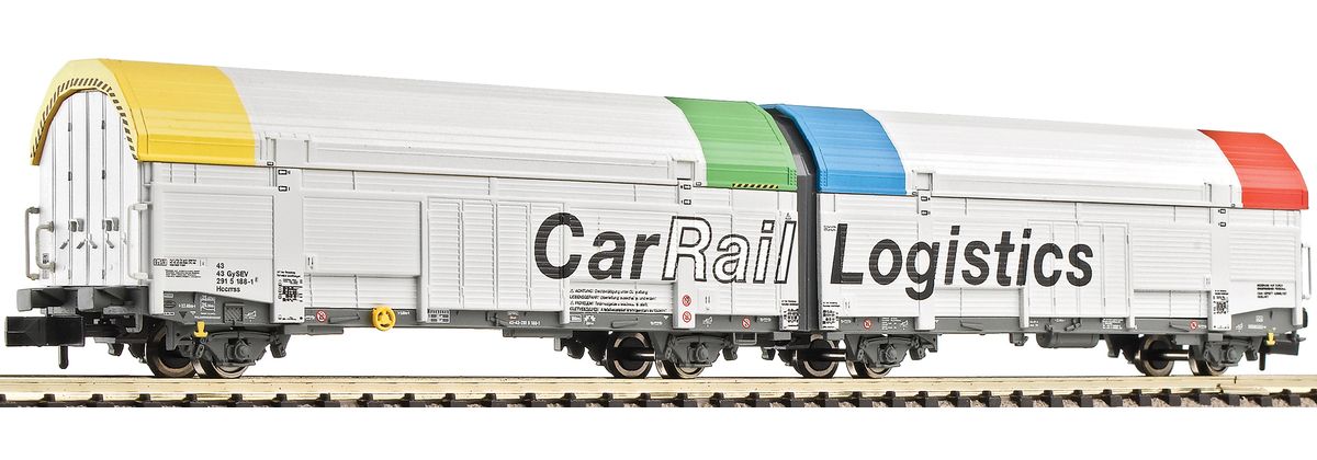 Fleischmann 837404 - 2er-Set Autotransportwagen &quot;Car Rail Logistics&quot;, Bauart Hccrrss der Raaberbahn/GySEV.