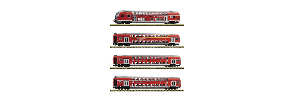 Fleischmann 881916 - 4-tlg. Set: Doppelstockwagen „FEX“, DB AG