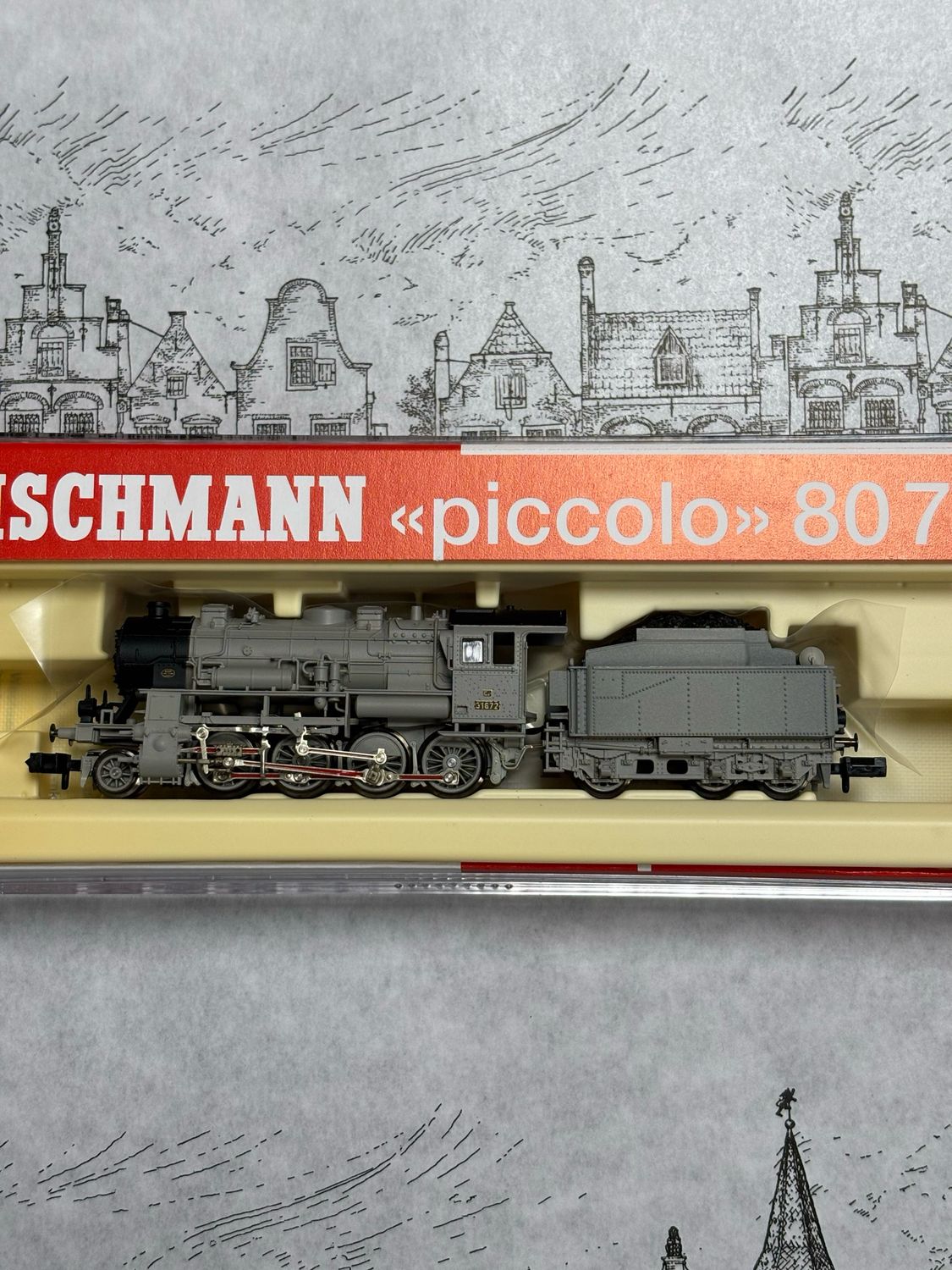Fleischmann 80 7156 - Schlepptenderlok, Gattung G 8.2, Bauart 1´D h2,