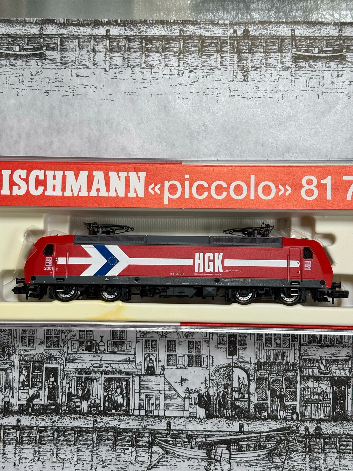 Fleischmann 81 7320 - Elektrolok BR 145, 4-achsig, rot, ´HGK´