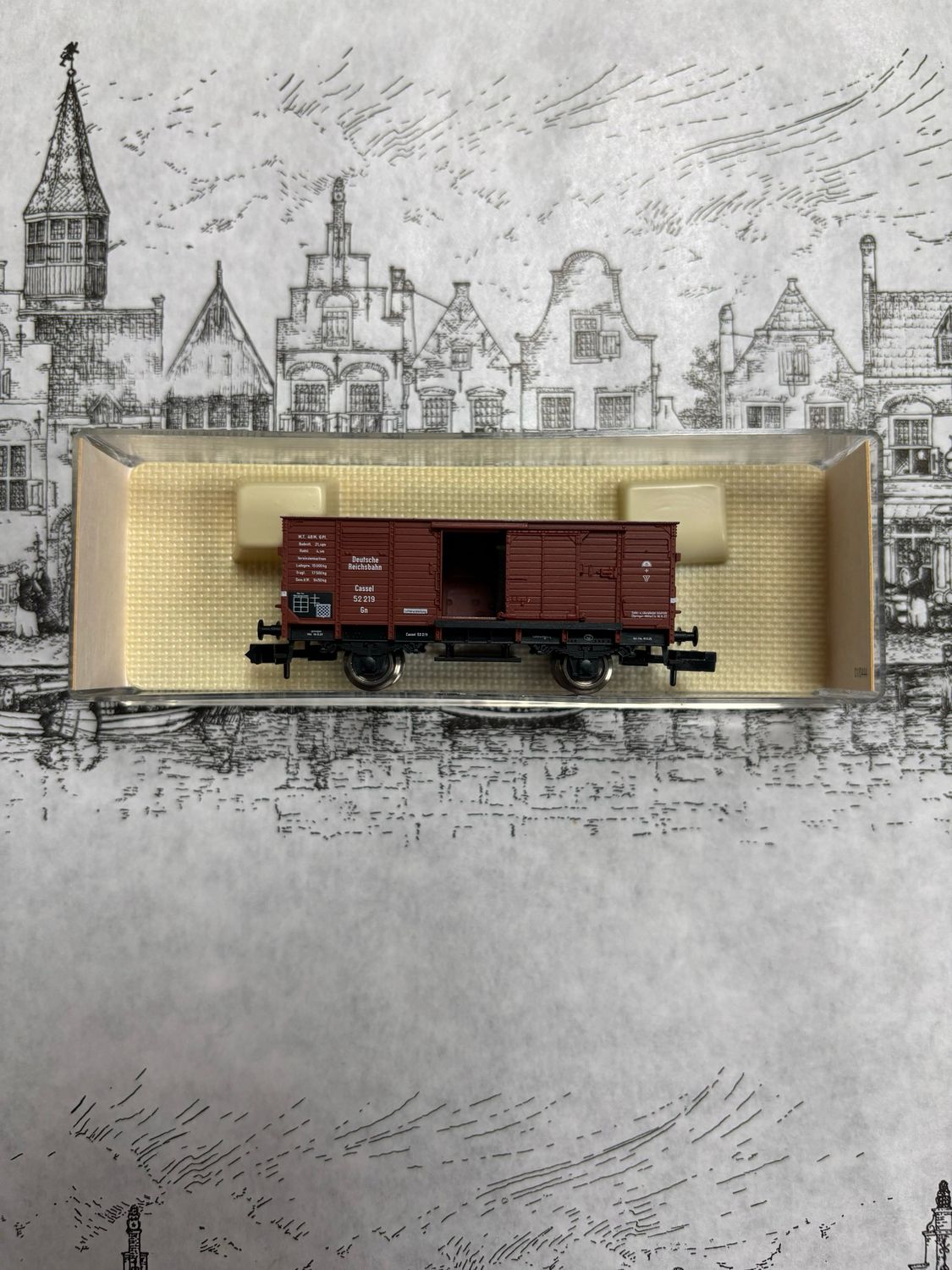 Fleishmann 83 8801 - DRG braun Gedeckter Güterwagen