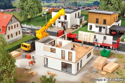 Kibri 38335 - H0 Kubushaus Julia im Bau