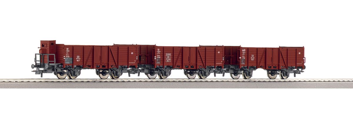 Roco 45951 - 3-teiliges Set offene Güterwagen der DB