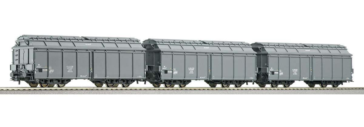 Roco 66058 - 3-teiliges Set Müllwagen Typ 2 der NS
