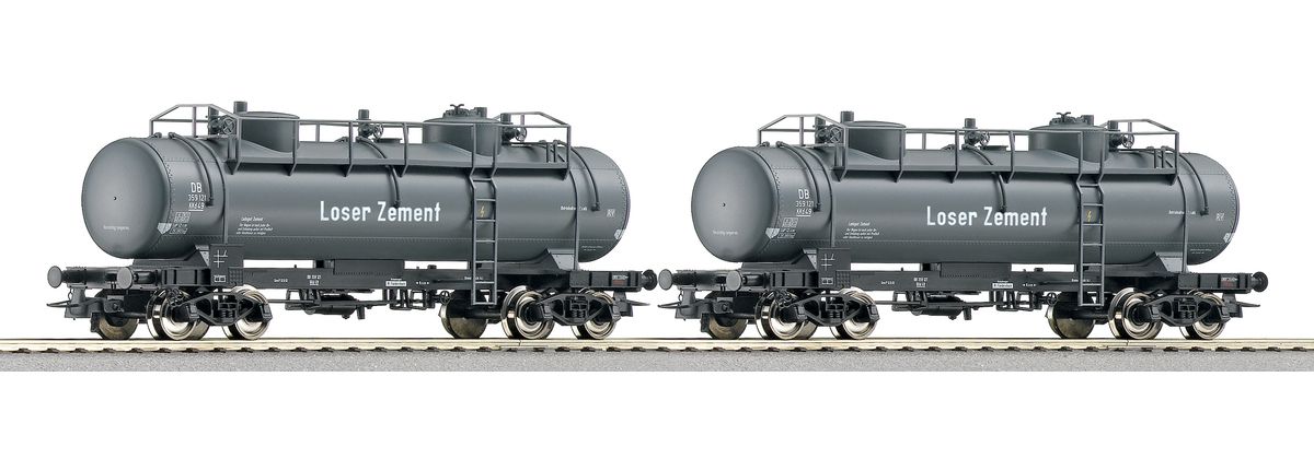 Roco 66150 - 2-teiliges Set Zementwagen der DB