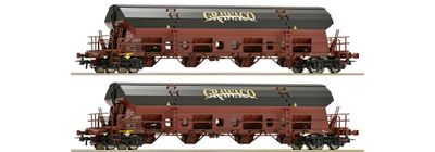 Roco 67121 - Set: Schwenkdachwagen, GRAWACO