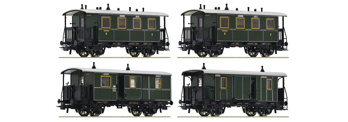 Roco 74187 - 4-tlg. Set: Lokalbahnzug, K.Bay.Sts.B.