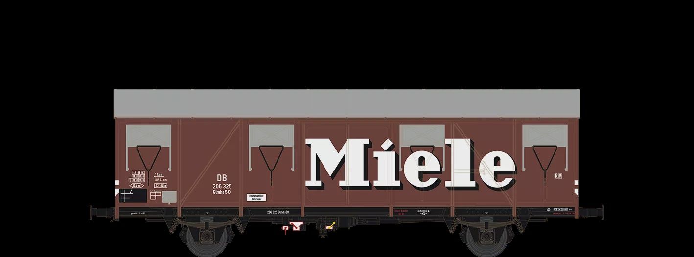 Brawa 47285 - Gedeckter Güterwagen Glmhs 50 &quot;Miele&quot; DB