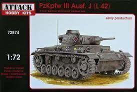 Attack hobby kits 72874 - Pz. Kpfw III Ausf. J (L 42) - early production 1:72