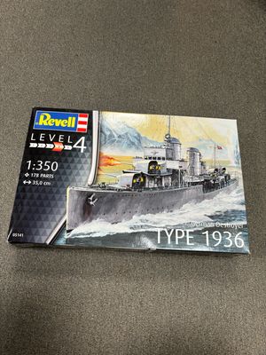 Revell 05141 - German Destroyer Type 1936 1:350