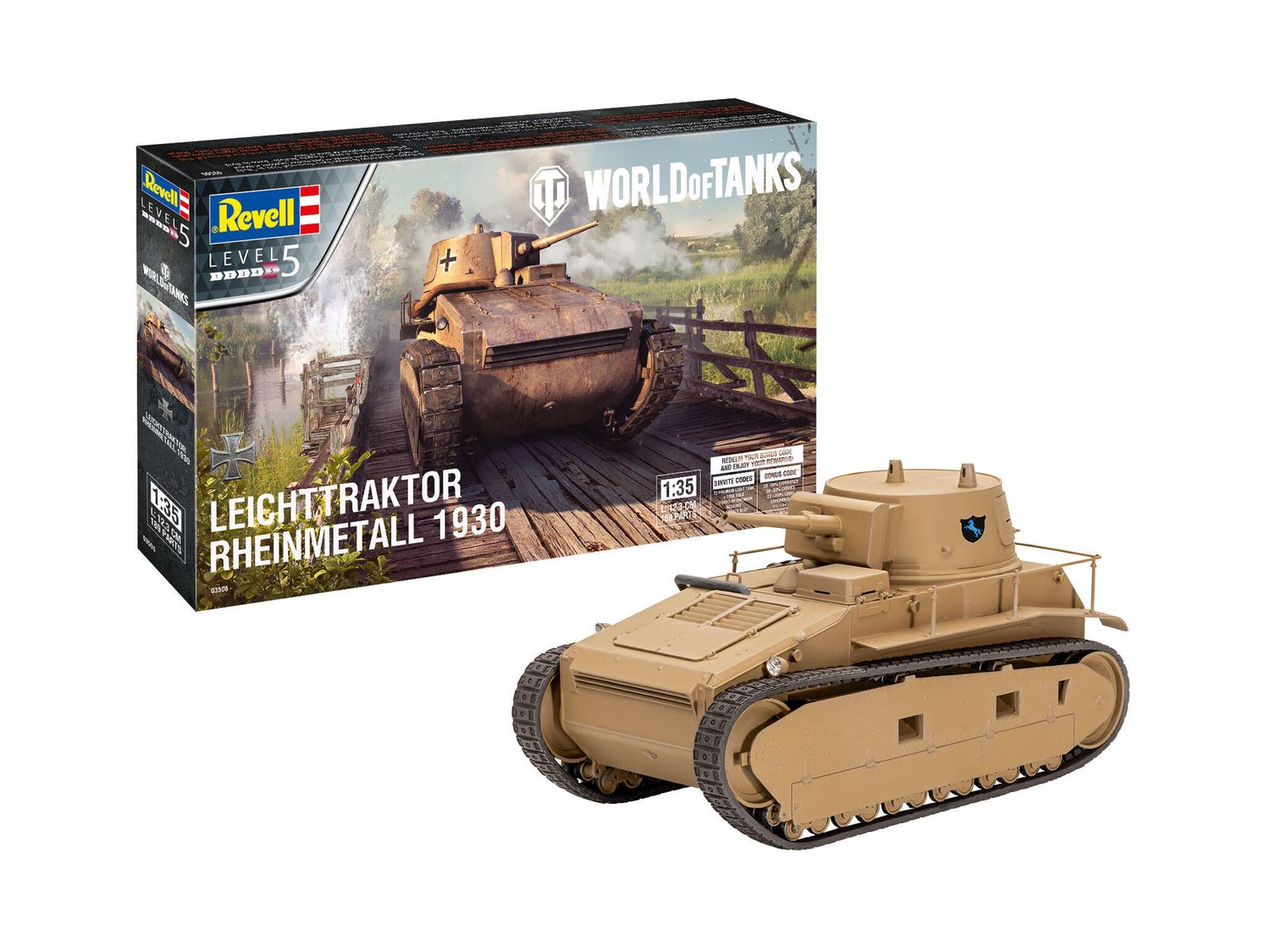 Revell 03506 - Leichttraktor Rheinmetall 1930 &quot;World of Tanks&quot; 1:35
