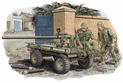 Dragon 3315 - M274 MULE w/106mm R.R. &amp; CREW (HUE CITY 1968) 1:35