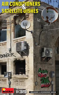 MiniArt 35638 - Air Conditioners &amp; Satellite Dishes 1:35
