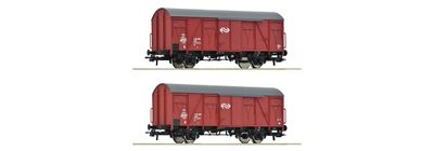 Roco 6600151 - 2x gesloten goederenwagons NS