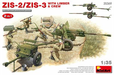 MiniArt 35369 - ZIS-2/ZIS-3 With LIMBER &amp; CREW. 2 I 1:35