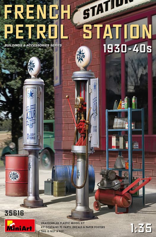 MiniArt 35616 - French Petrol Station 1930-40S 1:35