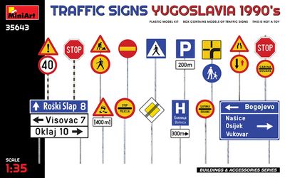 MiniArt 35643 - Traffic Signs Yugoslavia 1990s 1:35
