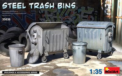 MiniArt 35636 - Steel Trash Bins 1:35