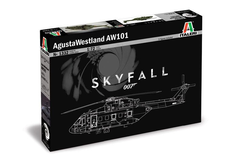 Italeri 1332 - AgustaWestland AW - 101 &#39;&#39;SKYFALL&#39;&#39; 007 movie 1:72