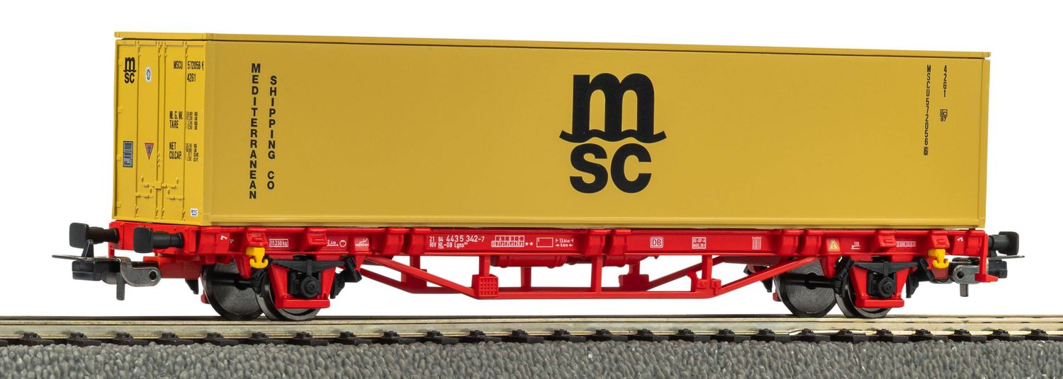 PRE ORDER! Piko 27726 - Containertrgwg. MSC NS V 1x40“ H0