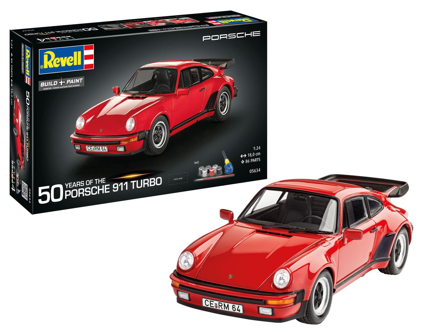 Revell 05634 - Gift Set &quot;50 Years of the Porsche 911 Turbo&quot; 1:24