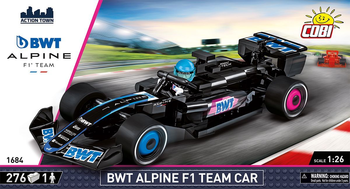 Cobi 1684 - 290 PCS ACTION TOWN /1684/ ALPINE F1 CAR