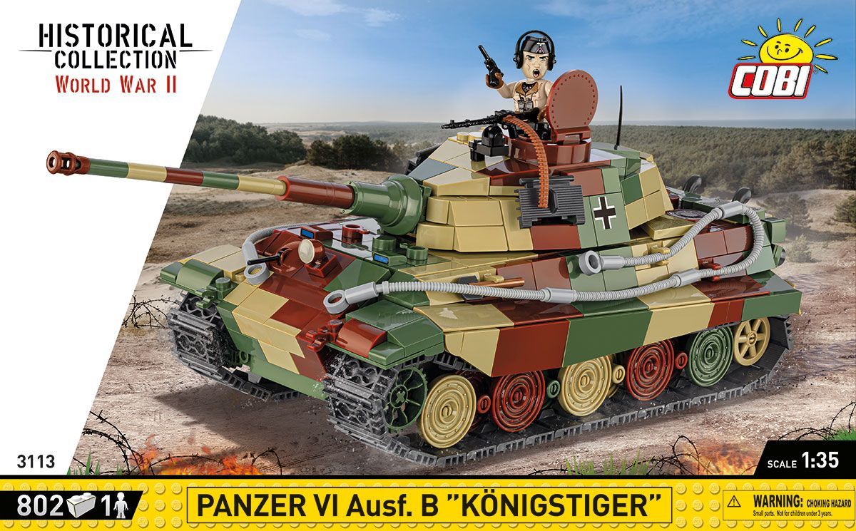Cobi 3113 - 802 PCS HC WWII /3113/ PANZER VI AUSF.B  KONIGST