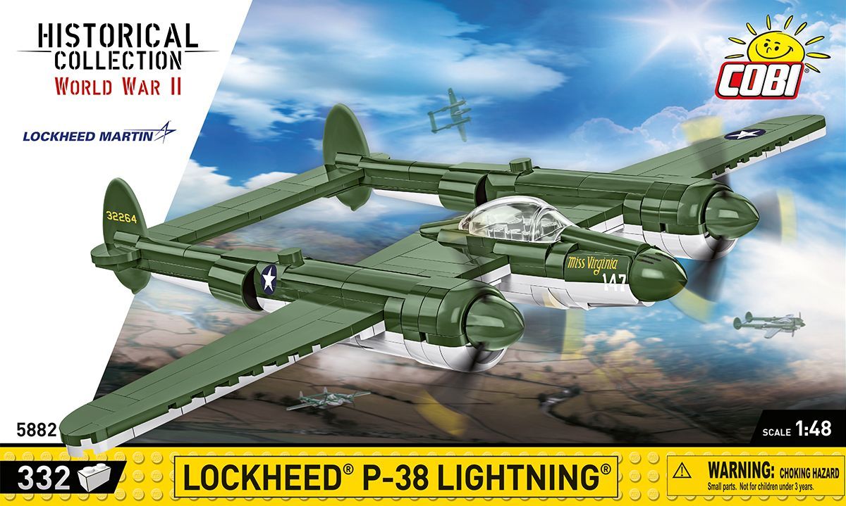 Cobi 5882 - 335 PCS HC WWII /5882/ LOCKHEED P-38 LIGHTNING