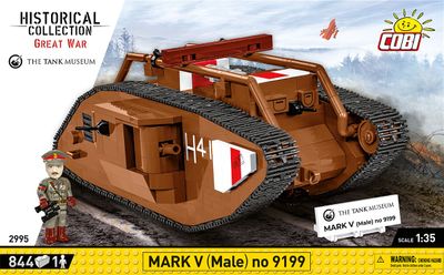 Cobi 2995 - 848 PCS HC GREAT WAR /2995/ MARK V (MALE) N.9199