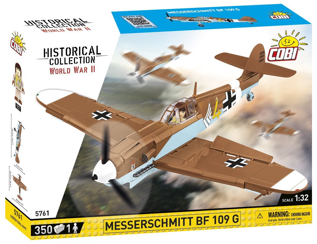 Cobi 5761 - 350 PCS HC WWII /5761/ MESSERSCHMITT BF 109G
