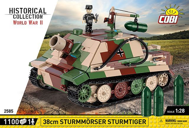 Cobi 2585 - 1100 PCS HC WWII /2585/ 38CM STURMMORSER STURMT.