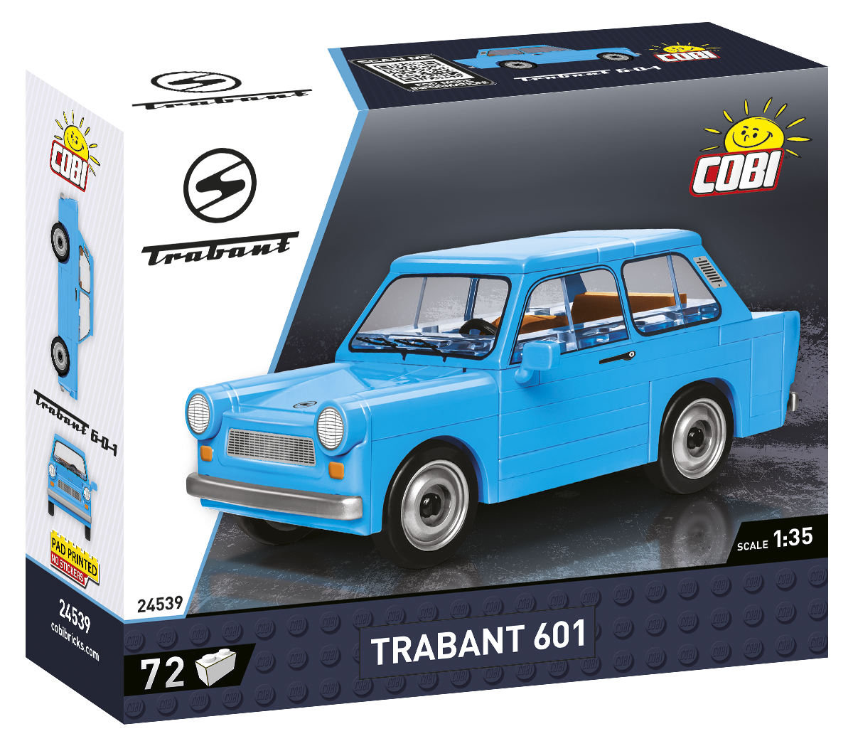Cobi 24539 - 72 PCS YOUNGTIMER /24539/ TRABANT 601