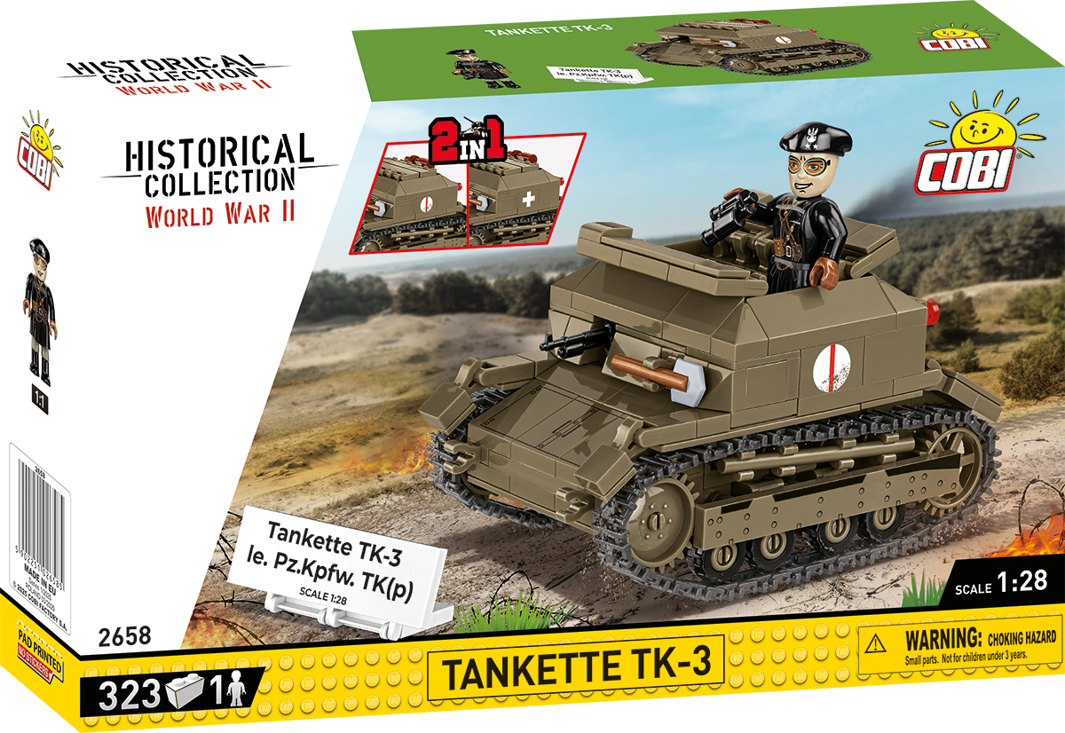 Cobi 2658 - HC WWII /2658/ TANKETTE TK-3/LE.PZKPFW TK 318 KL