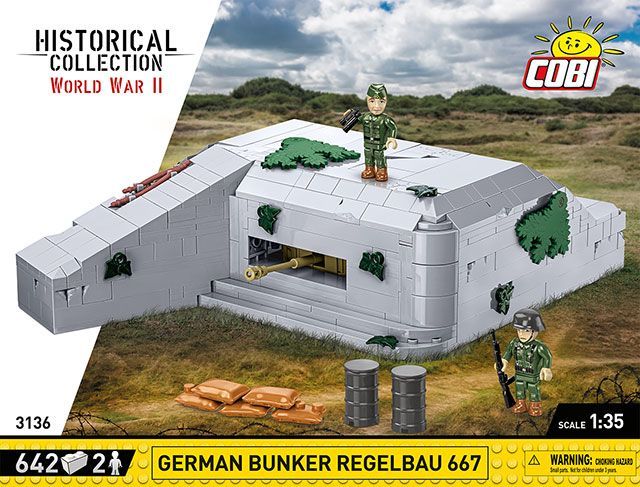 Cobi 3136 - 642 PCS HC WWII /3136/ GERMAN BUNKER REGELBAU667