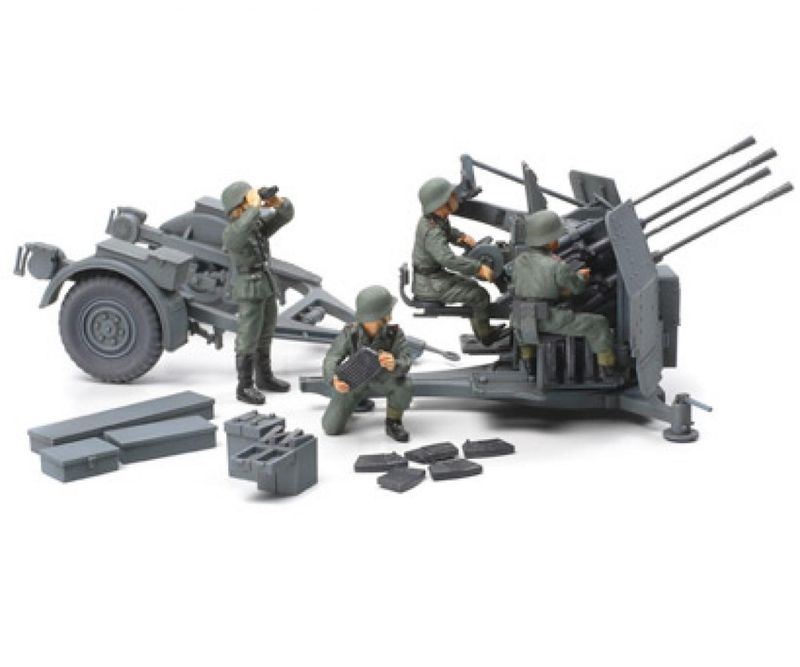 Tamiya 32554 - WWII Ger. 20mm Flakvierling 38 (4) 1:48