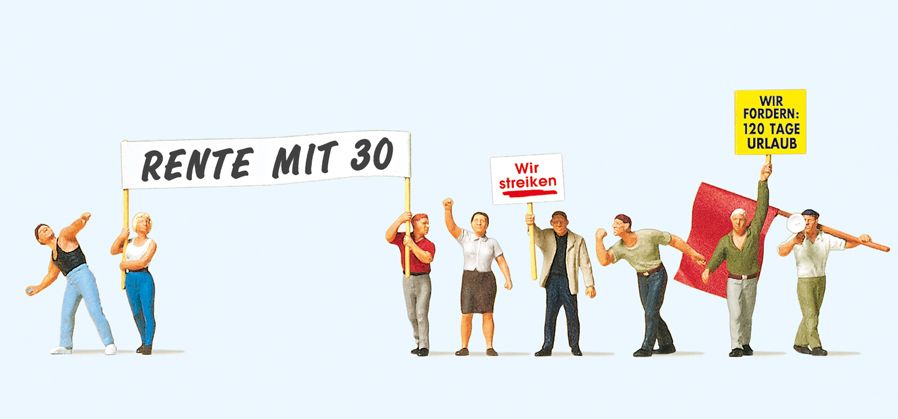 Preiser 10456 - Demonstranten H0