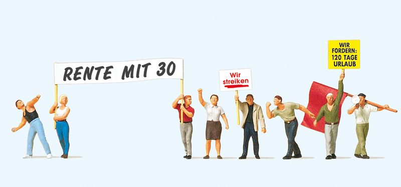 Preiser 10456 - Demonstranten H0