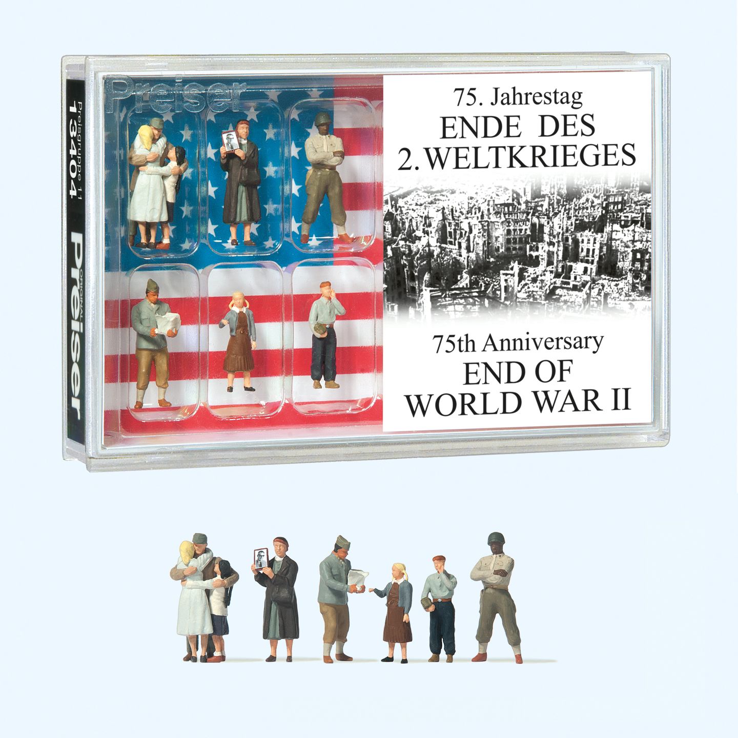 Preiser 13404 - 75 jaar, Einde van de WWII H0