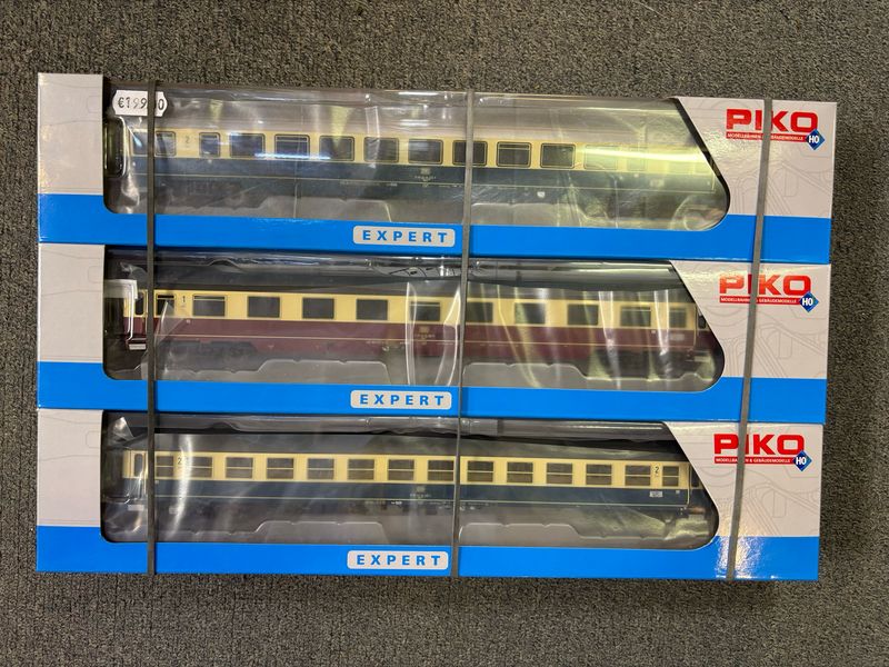 Piko 58387ABC - 3-Set IC Personenwagen 1./2.Kl Ep. IV DB H0