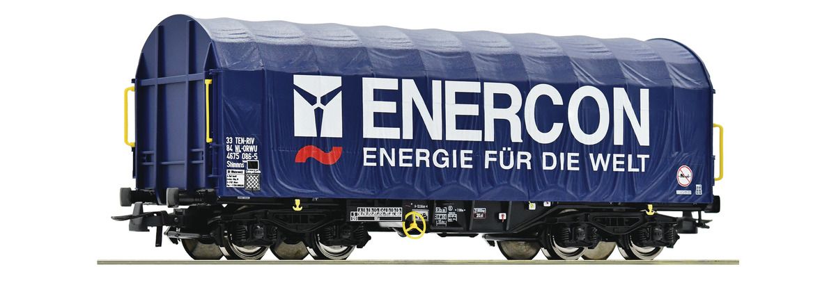 Roco 76448 - Schiebeplanenwagen „Enercon“ H0
